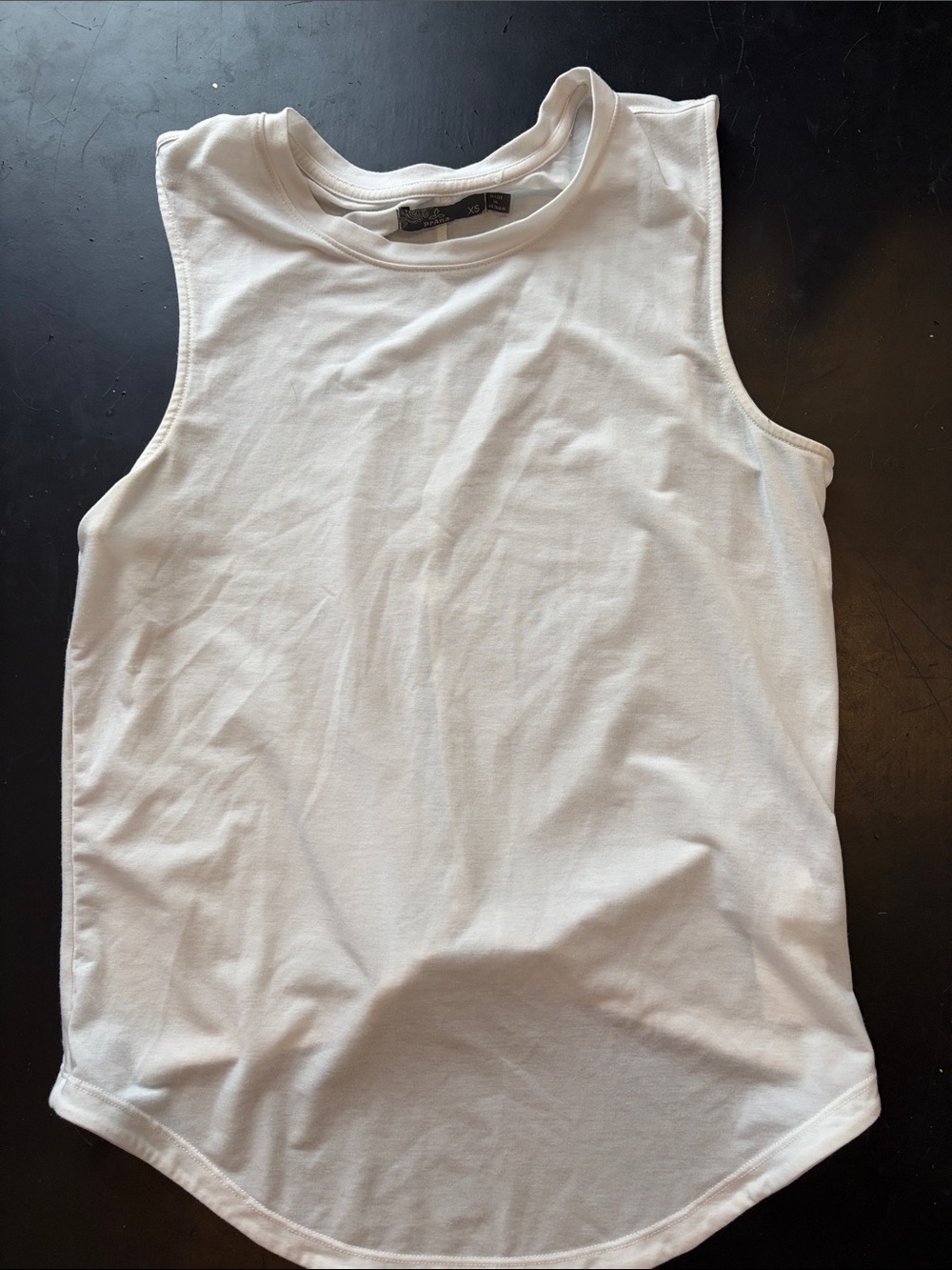 Prana White Sleeveless Tank